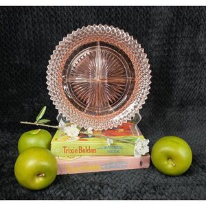 Vintage Anchor Hocking | Miss America Pink Depression Glass Divided Tray | 8.75"